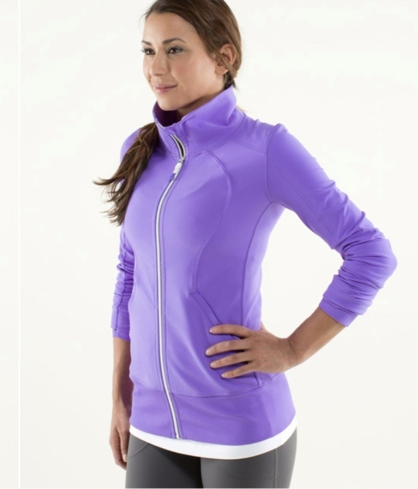 Lululemon Athletica Contempo Purple Sweater Luon Size 8